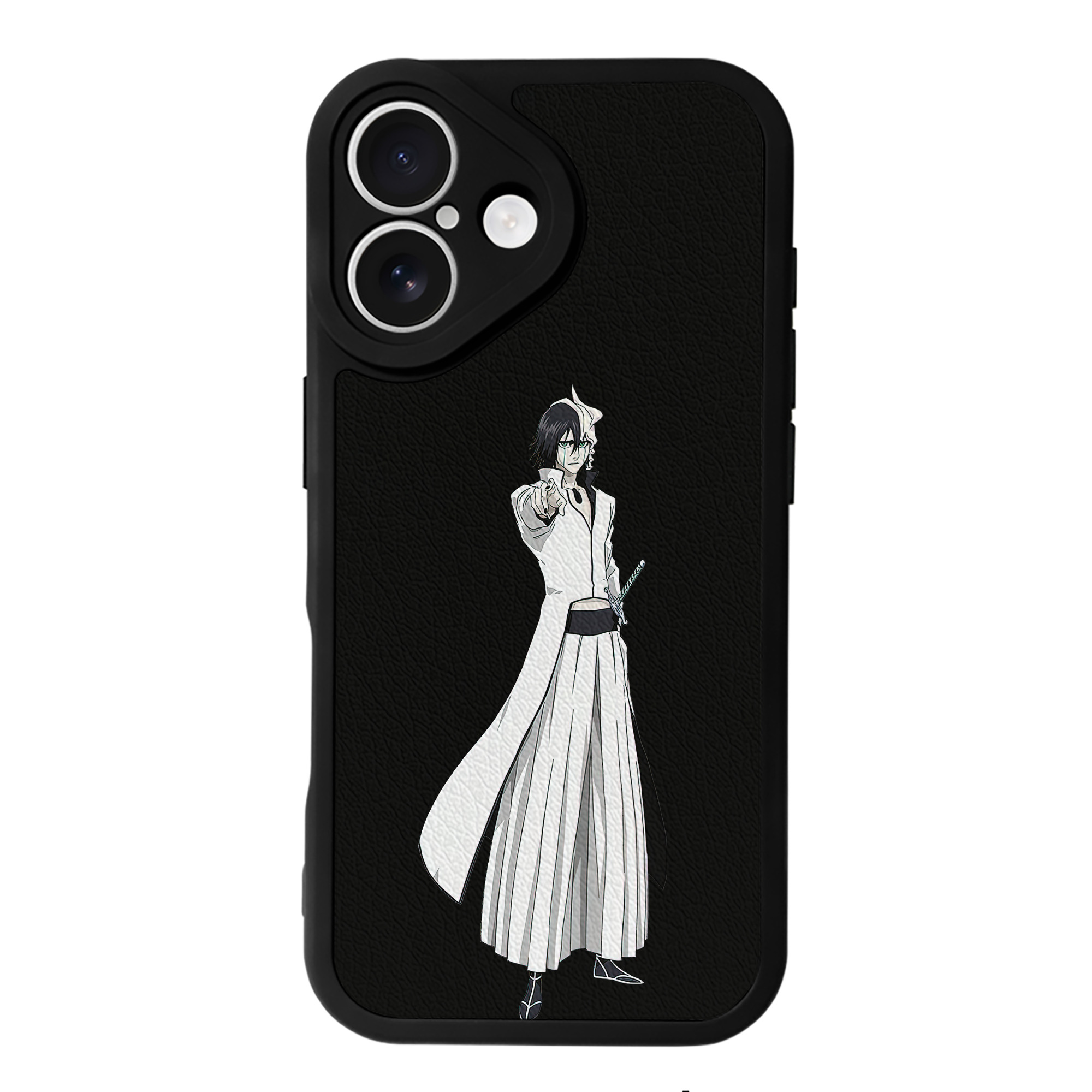 （画像用） ブリーチ ウルキオラ·シファー BLEACH Ulquiorra cifer 【iPhone 16シリーズ対応】シリコンスマホケース（レザー調） 材質：シリコン
